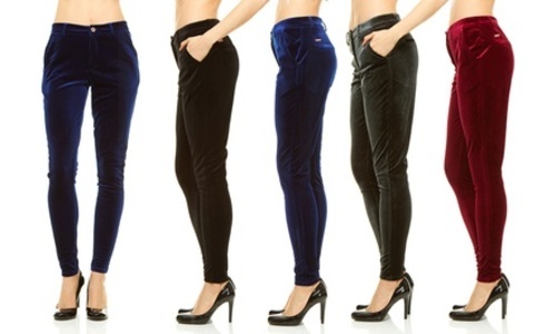 women's velvet jeans
