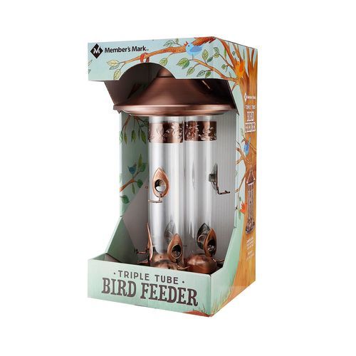 Member S Mark Triple Tube Bird Feeder Bronze Check Back Soon