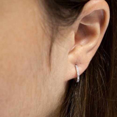 Antwerp Women S 1 4ct Tdw Diamond Hoop Earrings In 14k White Gold Check Back Soon Antwerp Women S 1 4ct Tdw Diamond Hoop Earrings In 14k White Gold Check Back Soon