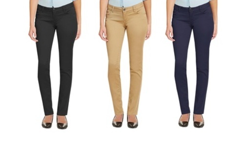 women's slim fit chino pants