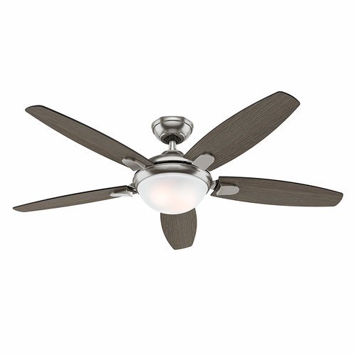 Hunter Ceiling Fan In Brushed Nickel - Light Grey