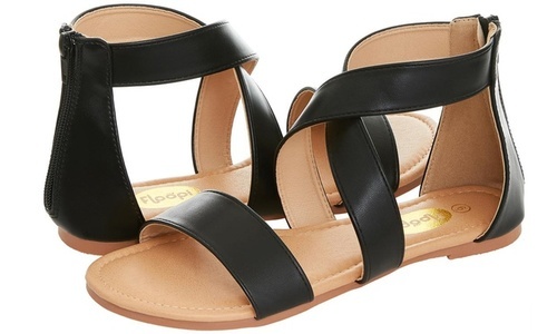black gladiator sandals size 11