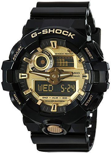 g shock analog black