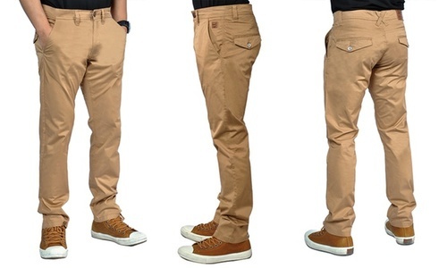 mens khaki pants with back flap pockets