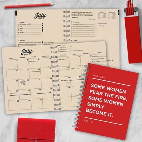 2019 academic year medium weekly monthly planners july 2018 june monthly planner academic year
