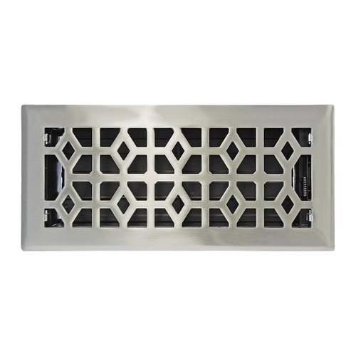 Accord Ventilation 4 X10 Marquis Steel Floor Register Satin Accord Ventilation 4 X10 Marquis Steel Floor Register Satin