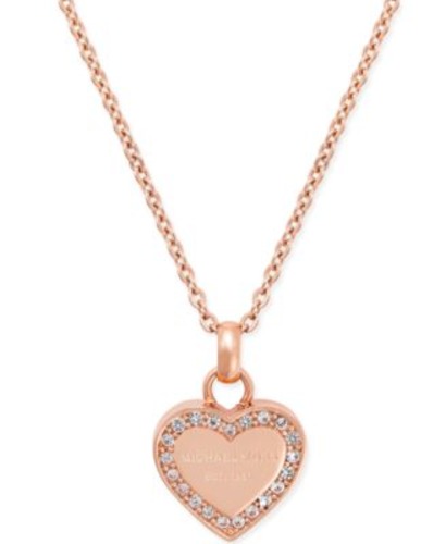 mk rose gold necklace