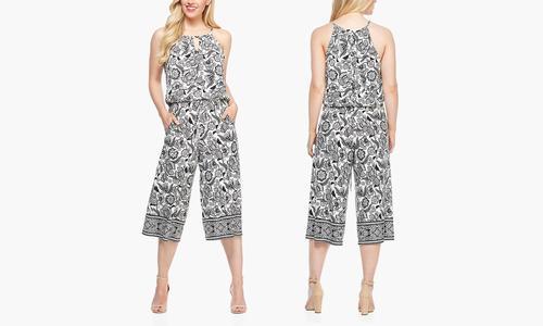 london times cropped jumpsuit