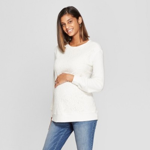 lace front sweatshirt