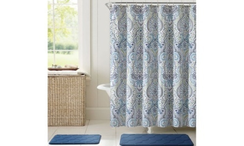 Victoria Memory Foam Bath Rug Set With Shower Curtain C Save 10 On Your First Order