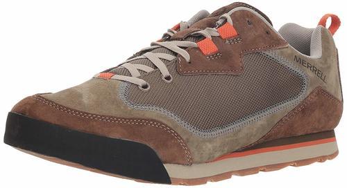 merrell men's burnt rock travel suede hiking shoe