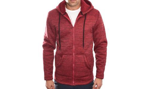 red zip up jackets