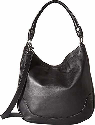 frye black leather purse