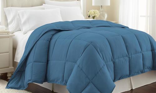 Double Brushed Down Comforter Set Coronet Blue Size Full Queen Double Brushed Down Comforter Set