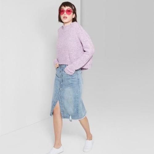 denim midi skirt size 18