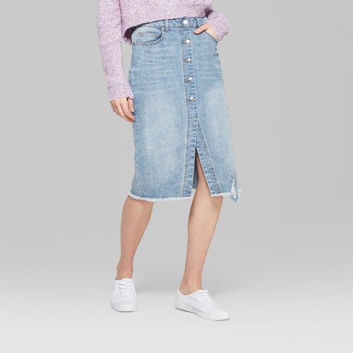 wild fable denim skirt
