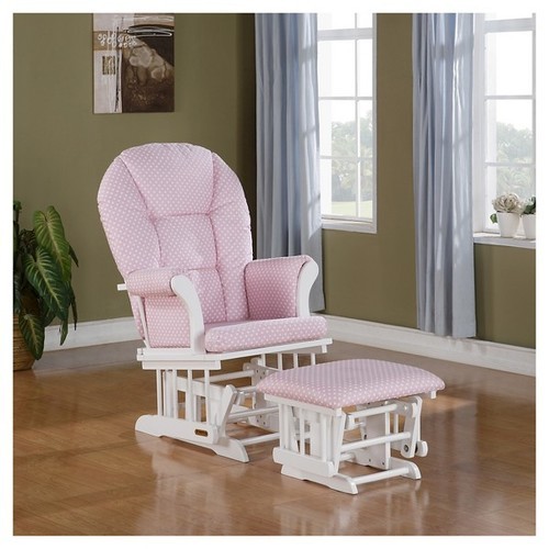 shermag alexis glider rocker and ottoman combo