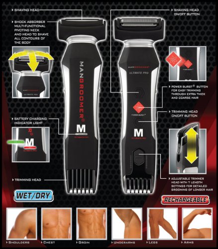 mangroomer ultimate pro body groomer