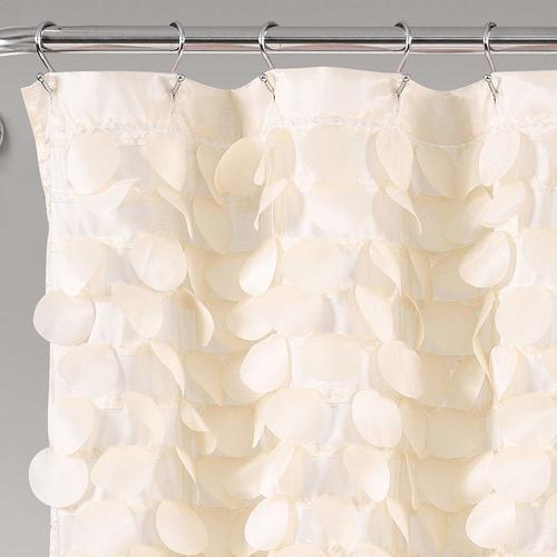 Lush Decor Textured Shimmer Lillian Shower Curtain Beige Size Textured Shimmer Lillian Shower Curtain