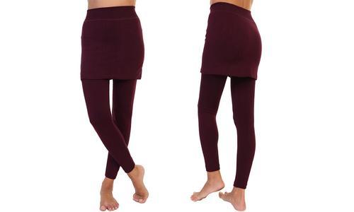 Skirted Leggings - Berry 