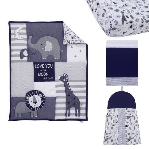 love you to the moon and back crib bedding
