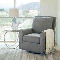 abbyson living silo swivel glider and ottoman set